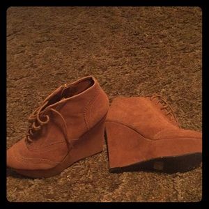 Adidas sporty wedges, also Charlotte Russe wedges.